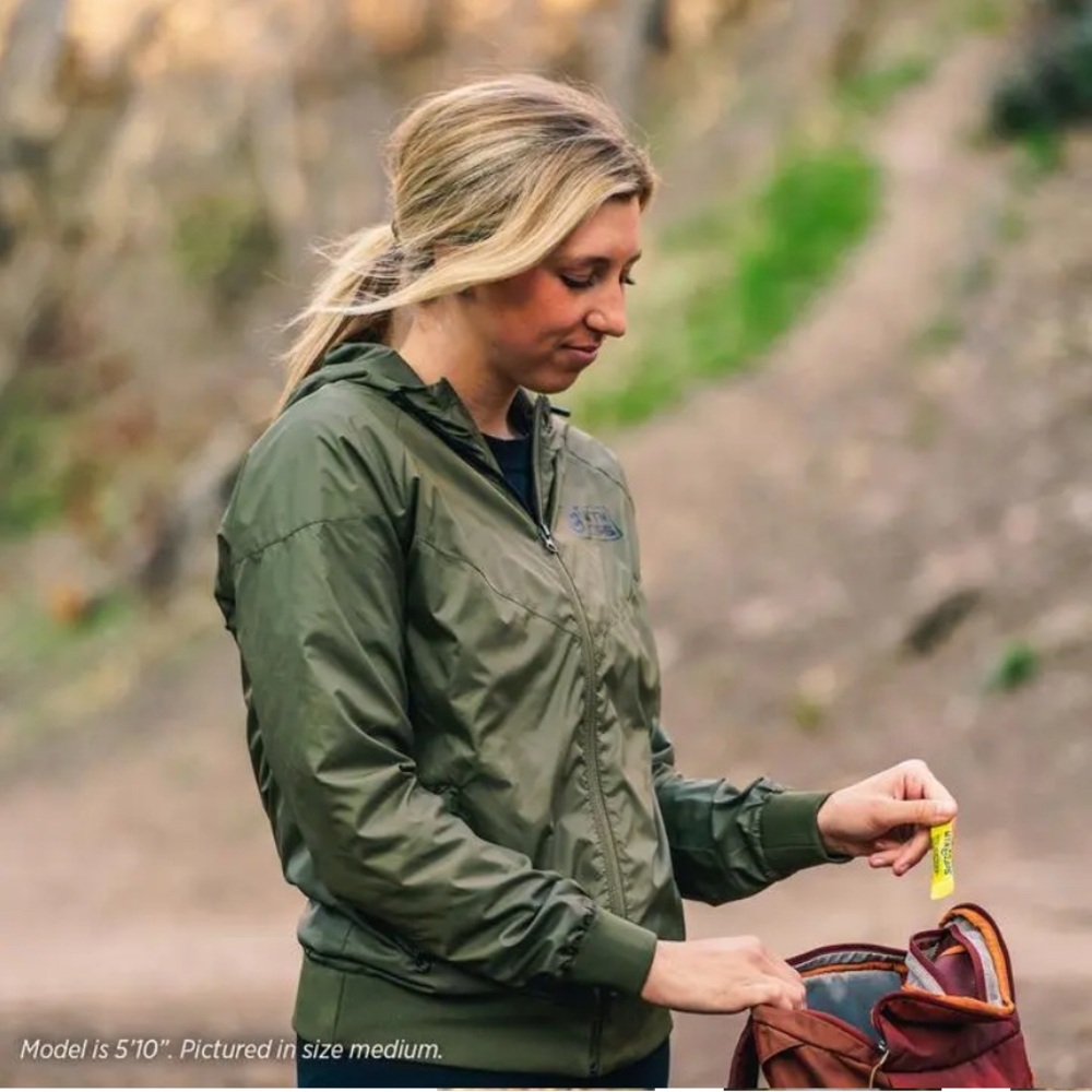 MNT OPS brand Streamline Women's Olive Windbreaker Jacket